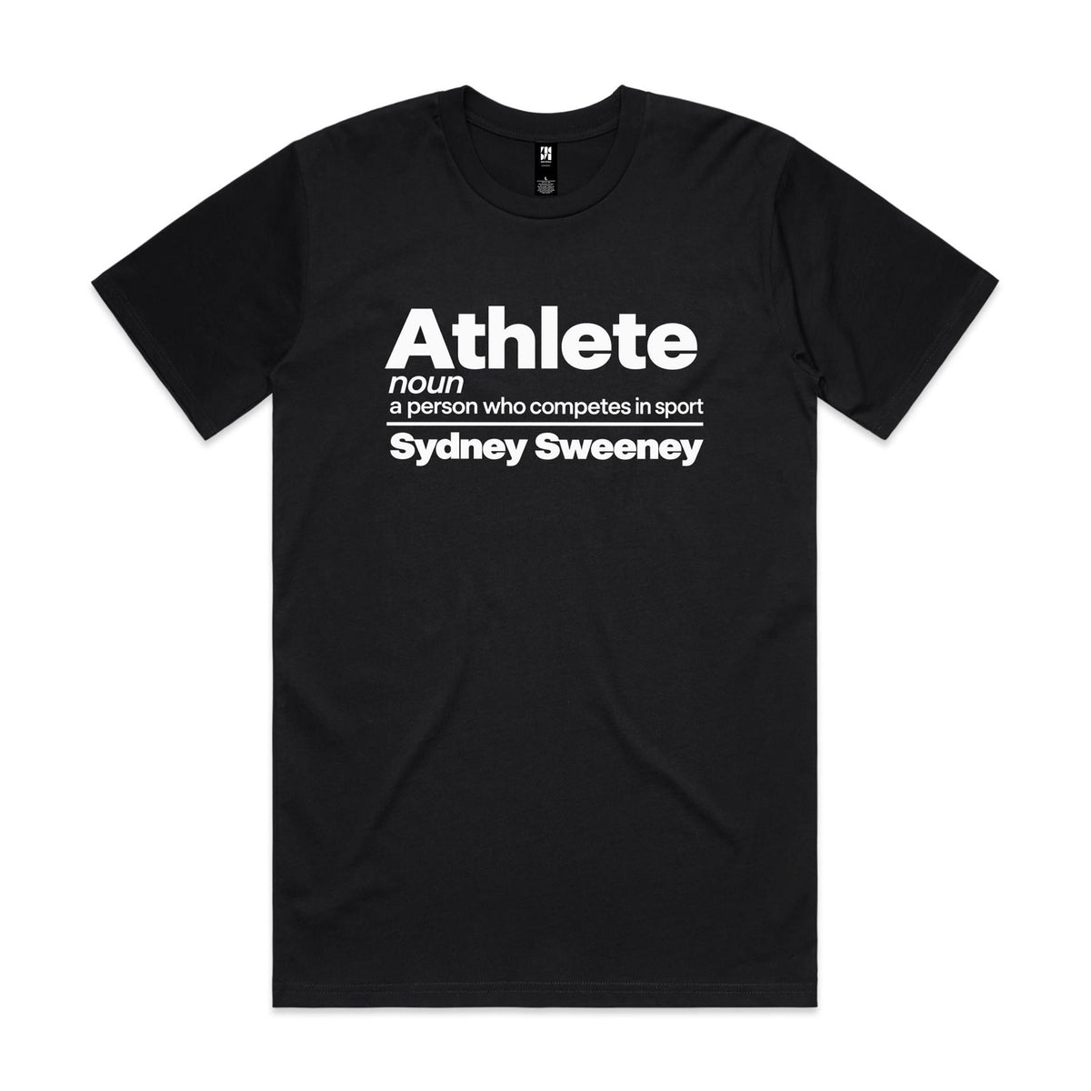 SS Athlete - wht on blk